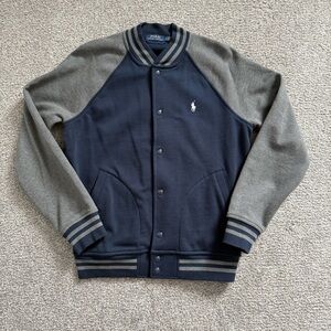 Polo fleece varsity jacket